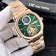 Clone Patek Philippe Nautilus Automatic Watch Rose Gold White Tourbillon Face (6)_th.jpg